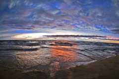 Stormy Sunset on Lake Michigan